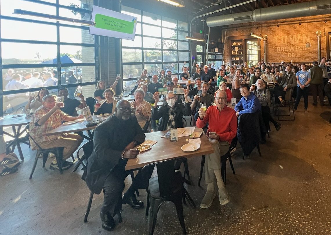 Crowd Gathers at a SC Social